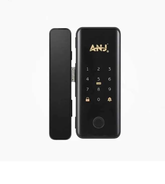 Smart door lock for glass doors
